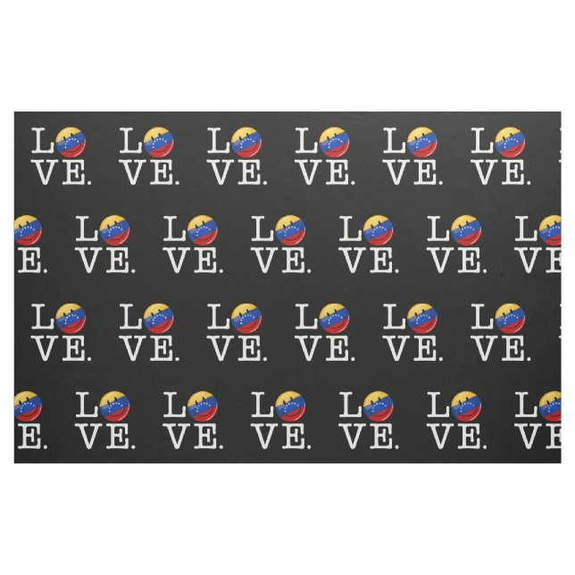 Tecido Amor da bandeira de sorriso de Venezuela (Fat Quarter)