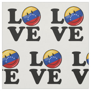Tecido Amor da bandeira de sorriso de Venezuela