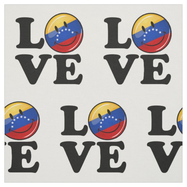 Tecido Amor da bandeira de sorriso de Venezuela (Modelo)