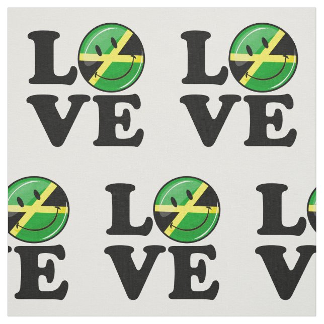 Tecido Amor da Jamaica Sorrindo bandeira (Modelo)