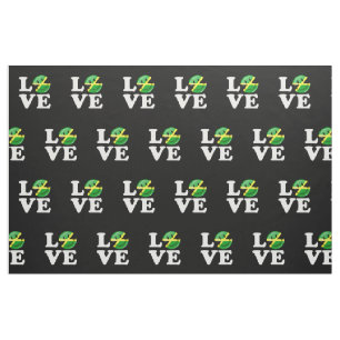 Tecido Amor da Jamaica Sorrindo bandeira