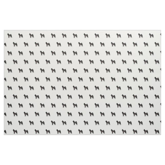 Tecido Amor de Akita (Jarda)