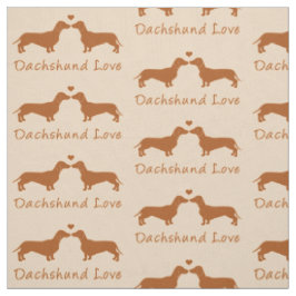 Tecido Amor do Dachshund!