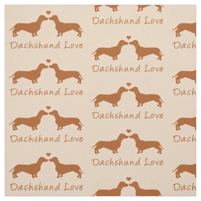 Tecido Amor do Dachshund! (Modelo)