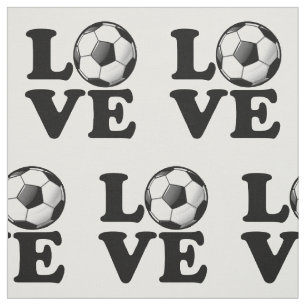 Tecido Amor para a bola de futebol lustrosa do futebol
