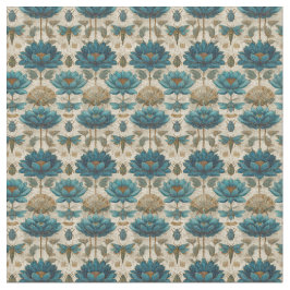 Tecido Ancient Egypt Toile de Jouy Green Floral Pattern