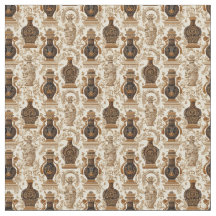 Ancient Greece Toile de Jouy Classic Vases Pattern