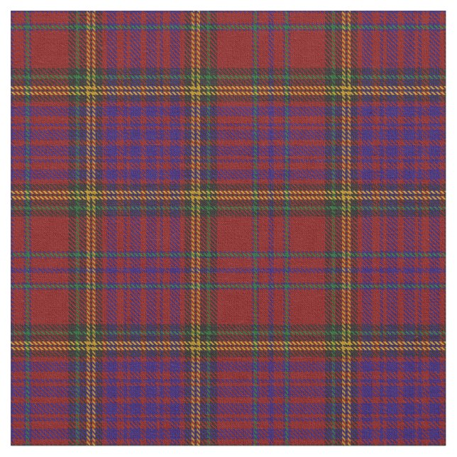 Tecido Anderson do Clã Vermelho de Kinnequerida Tartan (Detalhe)