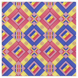 Tecido Andorran Flag & Trendy Andorra moda