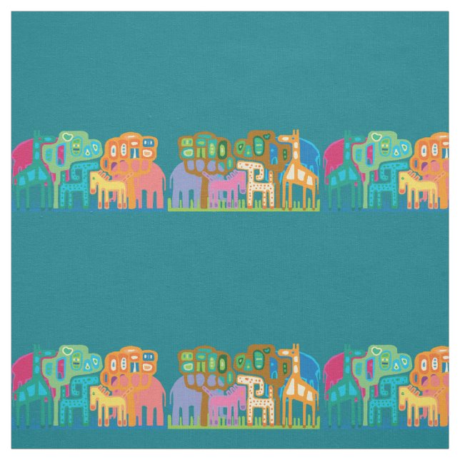 Tecido Animais da selva (Modelo)