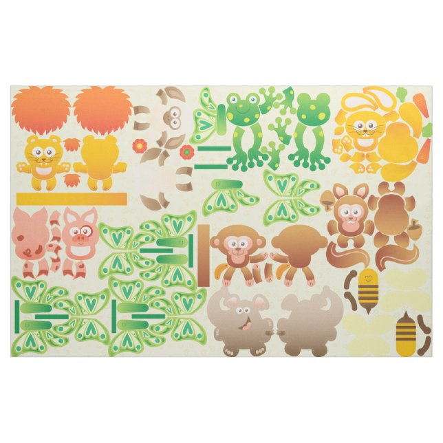 Tecido Animais pequenos bonitos a ser feitos por si (Jarda)