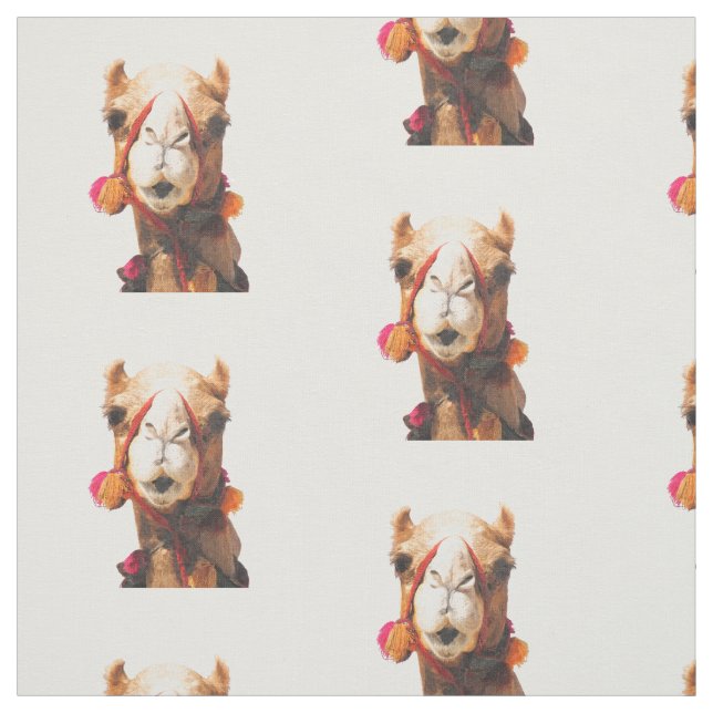 Tecido Animal Portrat do camelo (Modelo)