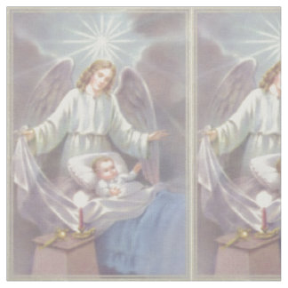 Tecido Anjo-da-guarda com criança