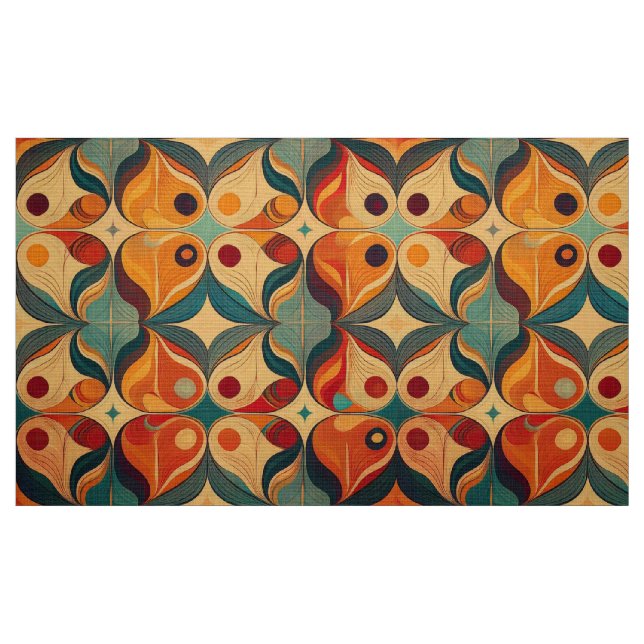 Tecido Anos setenta Padrão geométrico 4 (Fat Quarter)