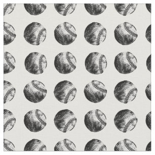Tecido Antigo Padrão Antiquado de Basball Vintage Arte B