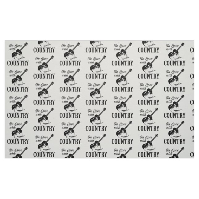 Tecido Apaixonado pelo país (Fat Quarter)