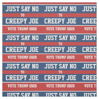 Tecido Apenas diga não ao assustador Joe Pro-Trump 2020