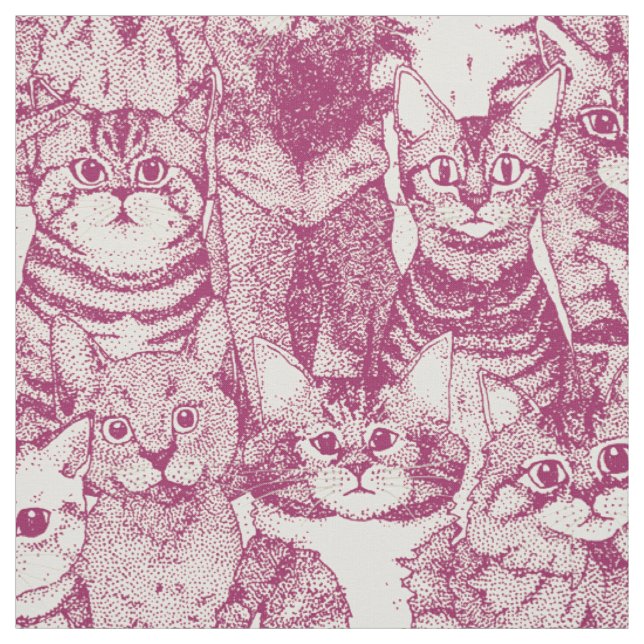 Tecido apenas gatinhos cereja (Modelo)