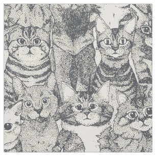 Tecido apenas gatinhos de ferro