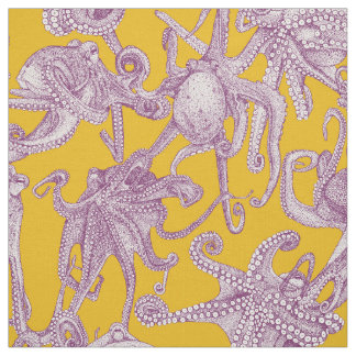 Tecido apenas polvo roxo amarelo