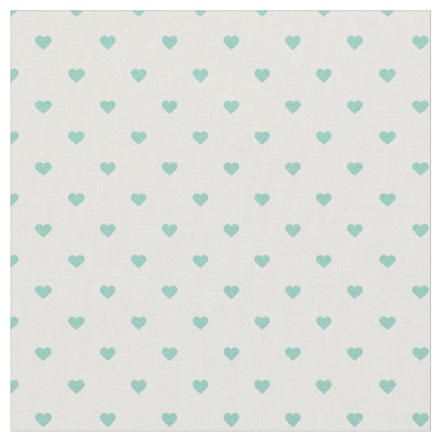 Tecido Aqua Bolinhas Hearts (Detalhe)