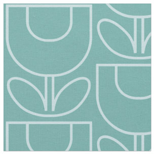 Tecido Aqua da tulipa do MCM
