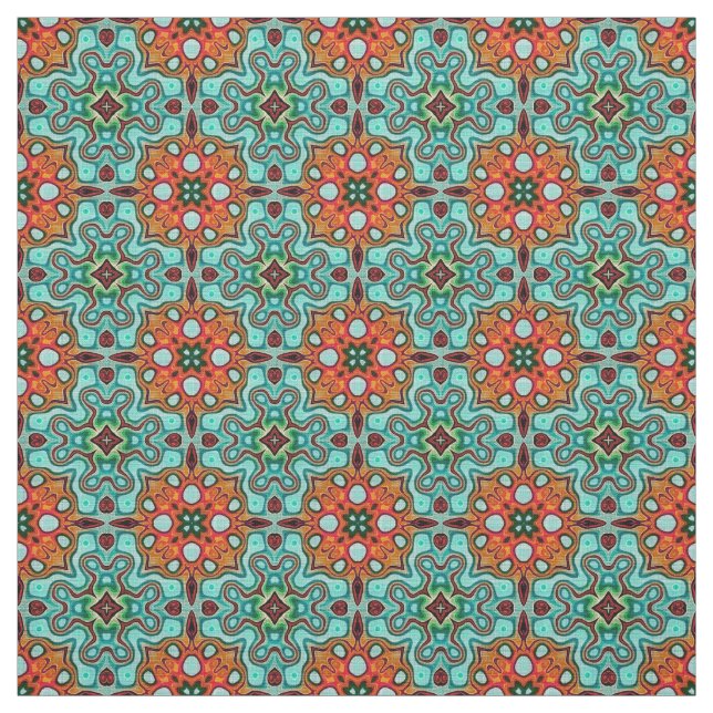 Tecido Aqua Turquoise Azul Cor de laranja Vermelha Cor de (Modelo)