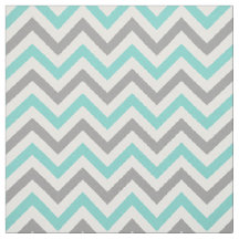 Aqua Turquoise, Cinza De Dk, Wht LG Chevron ZigZag