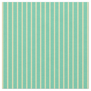 Tecido Aquamarine e Tan Stripes