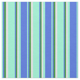 Tecido Aquamarine, Royal Blue, Forest Green e Lavanda