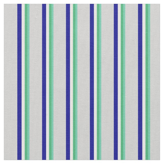 Tecido Aquamarine, Verde, Creme De Mint, Cinza Azul E Lev (Detalhe)