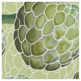 Tecido Aquarela De Maçã De Açúcar | Verde