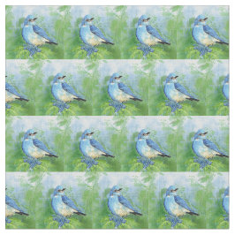 Tecido Aquarela Montanha Bluebird Natureza Arte