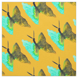 Tecido Aquário-aquário-borboleta bonito