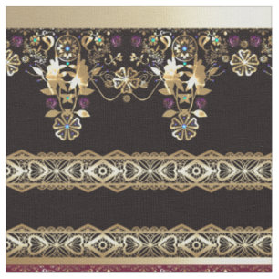 Tecido Arábico antigo decorativo oriental barroco orname