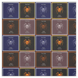 Tecido Aranhas Vintage Personalizáveis Padrão Engraçado