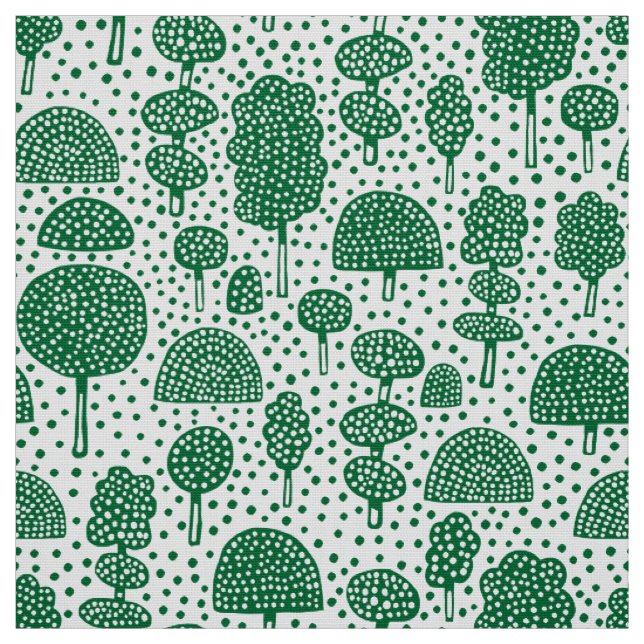 Tecido Arboretum 230715 - Forest Green on White (Modelo)