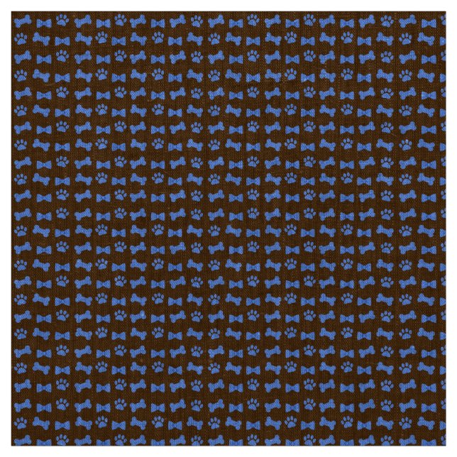 Tecido Arco de impressão -Gravatas e ossos de gato azul (Modelo)