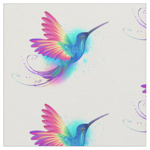Tecido Arco-Íris Exótico Hummingbird