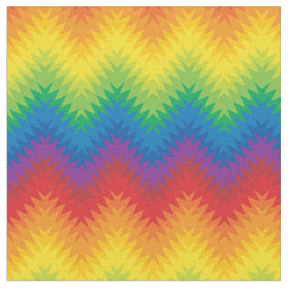 Tecido Arco-íris ZigZag