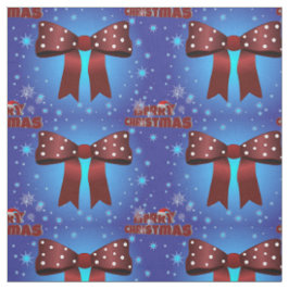 Tecido Arco Vermelho Elegante de Natal com Pontos Brancos