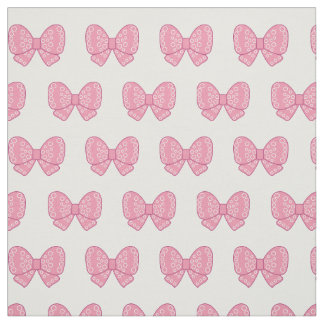 Tecido arcos rosa kawaii sobre fundo branco