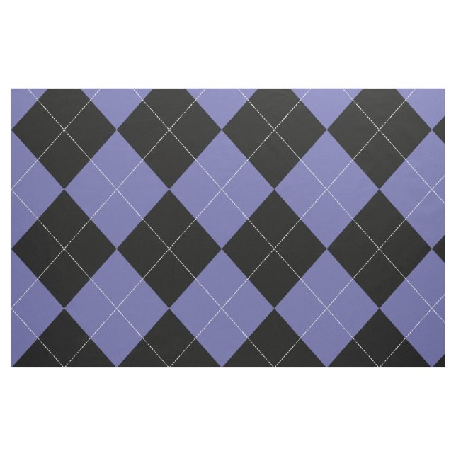 Tecido Argyle Padrão Periwinkle Azul Roxo Preto (Jarda)