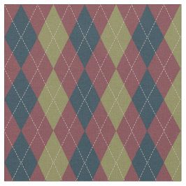 Tecido Argyle Pattern em Marsala