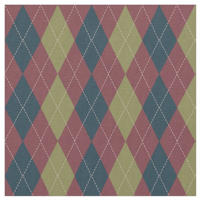 Tecido Argyle Pattern em Marsala (Detalhe)