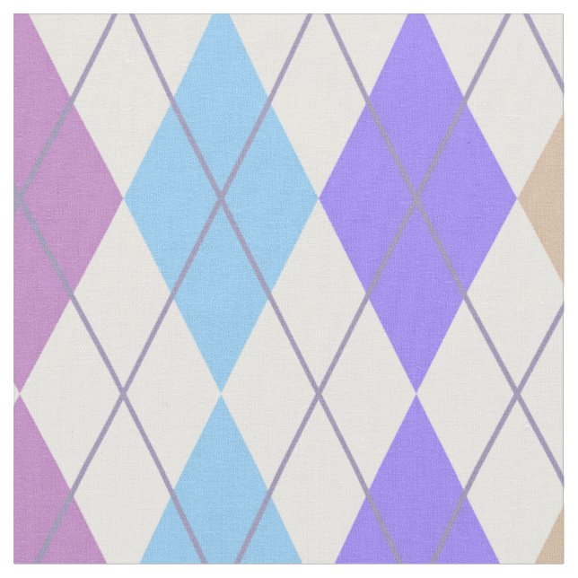 Tecido Argyle roxo e branco vibrantes (Detalhe)