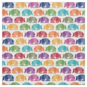 Tecido Armadillos Coloridos Patterados