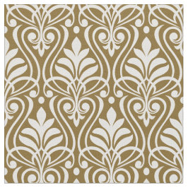 Tecido Art Deco Pattern 01 - White on Dourado Fusion