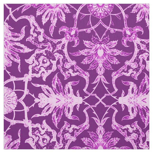 Tecido Art Nouveau Padrão Chinês - Ametist Roxo (Modelo)