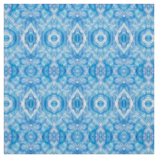 Tecido Arte Abstrata Aquarela Azul Claro Fé (Modelo)